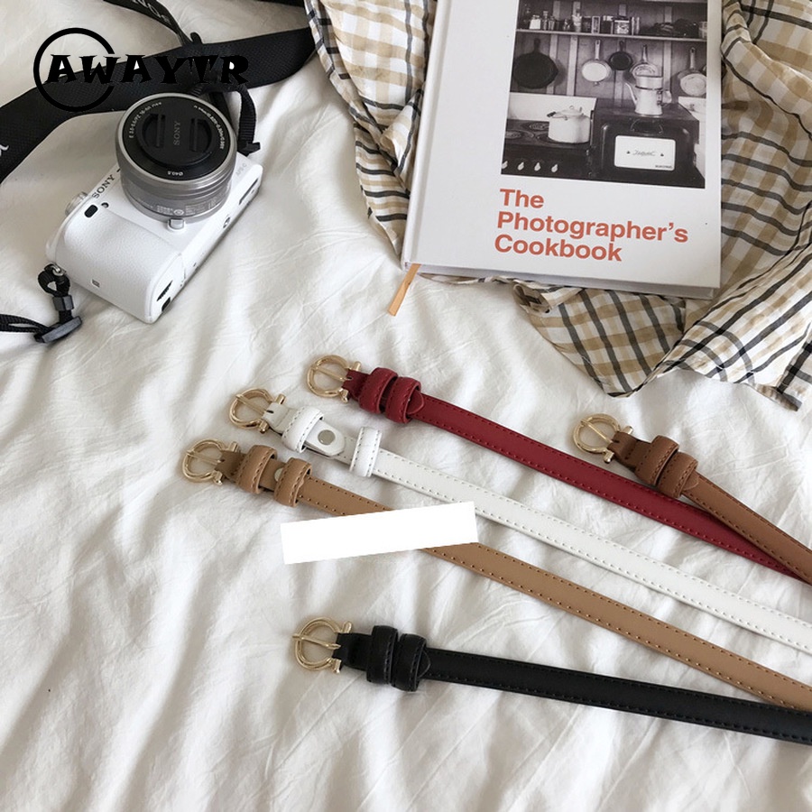 Thắt Lưng Da Bản Nhỏ Thời Trang Hàn Quốc Cho Nữ