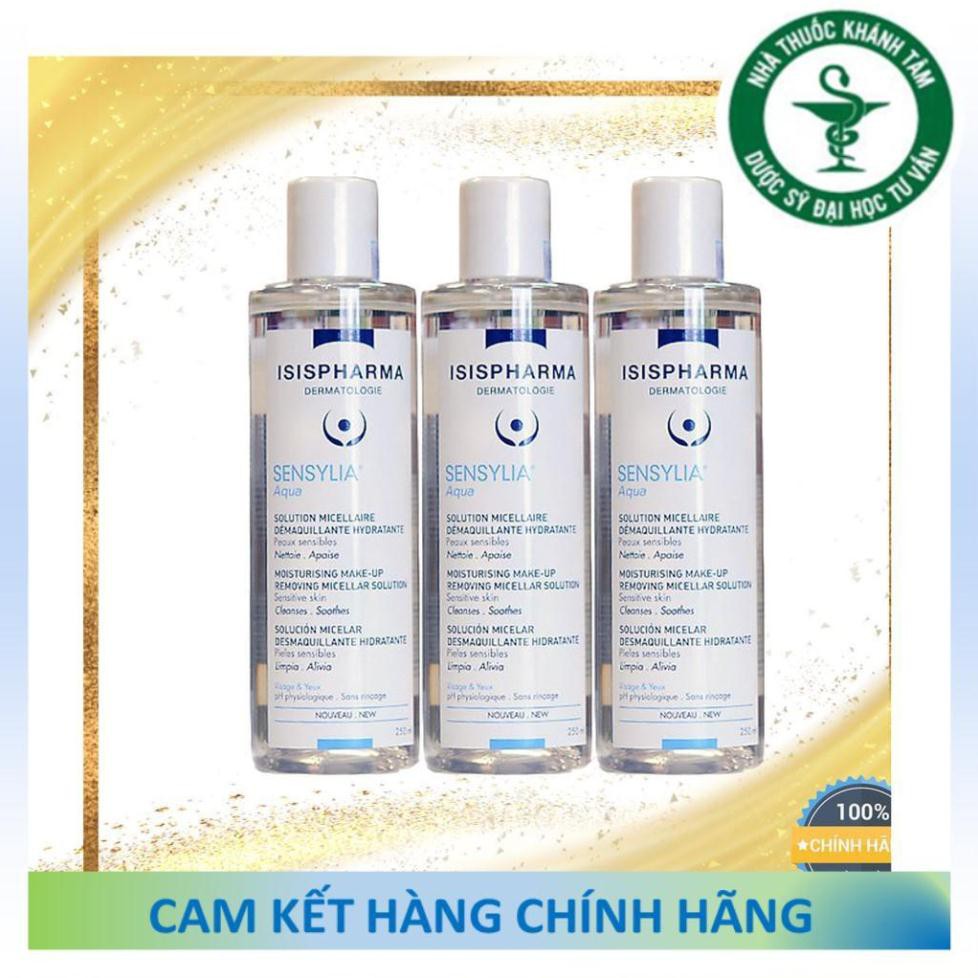 ! ! Nước tẩy trang, dưỡng ẩm cho da nhạy cảm Isis Pharma Sensylia Aqua 250ml