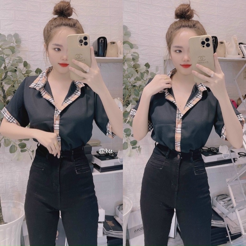 SƠ MI KATE PHỐI VIỀN 01