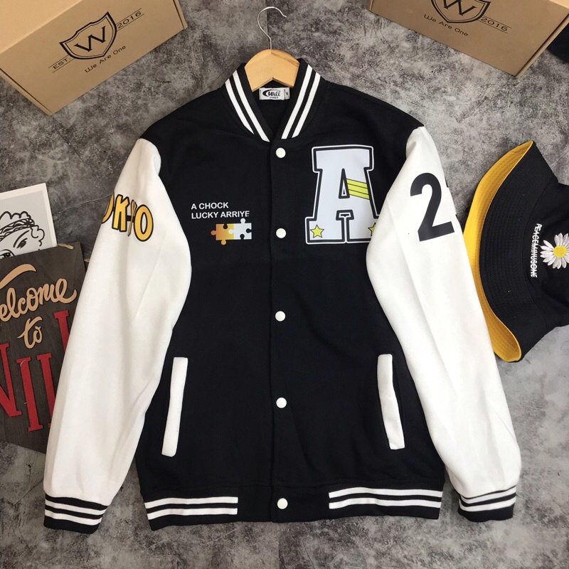 Áo Khoác Bomber A - phong cách nam nữ WILL SHOP chất nỉ bông cotton