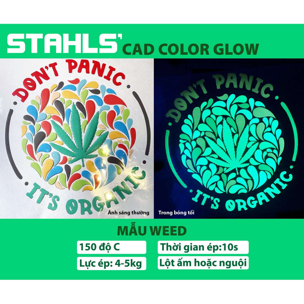 Mẫu hình ép - Glow Print (dạ quang in SIÊU SÁNG) - STAHLS