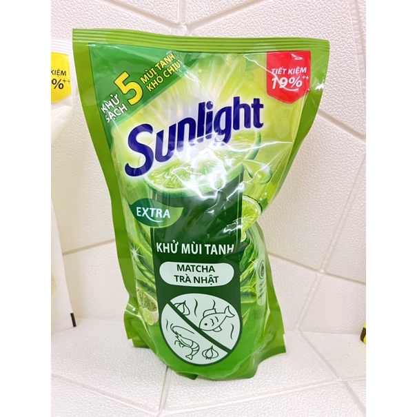 Nước Rửa Chén Sunlight Túi 750g Chanh/Trà Xanh