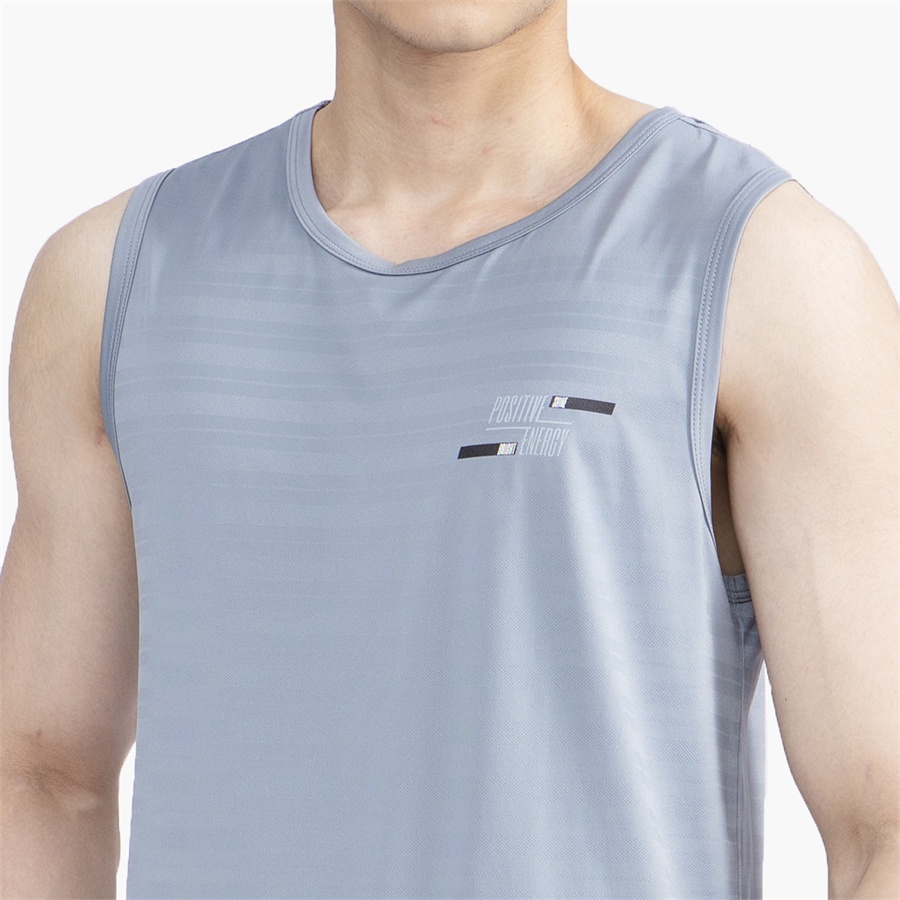 Áo ba lỗ nam ARISTINO ATT016S2 thun kẻ chìm mặc lót trong tập gym dáng tanktop sát nách vải polyester thể thao 3 màu