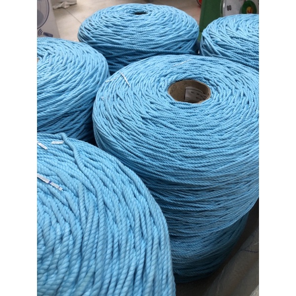 Dây thừng cotton màu size 3mm, 5mm thắt macrame, trang trí, decor - Ảnh thật và video