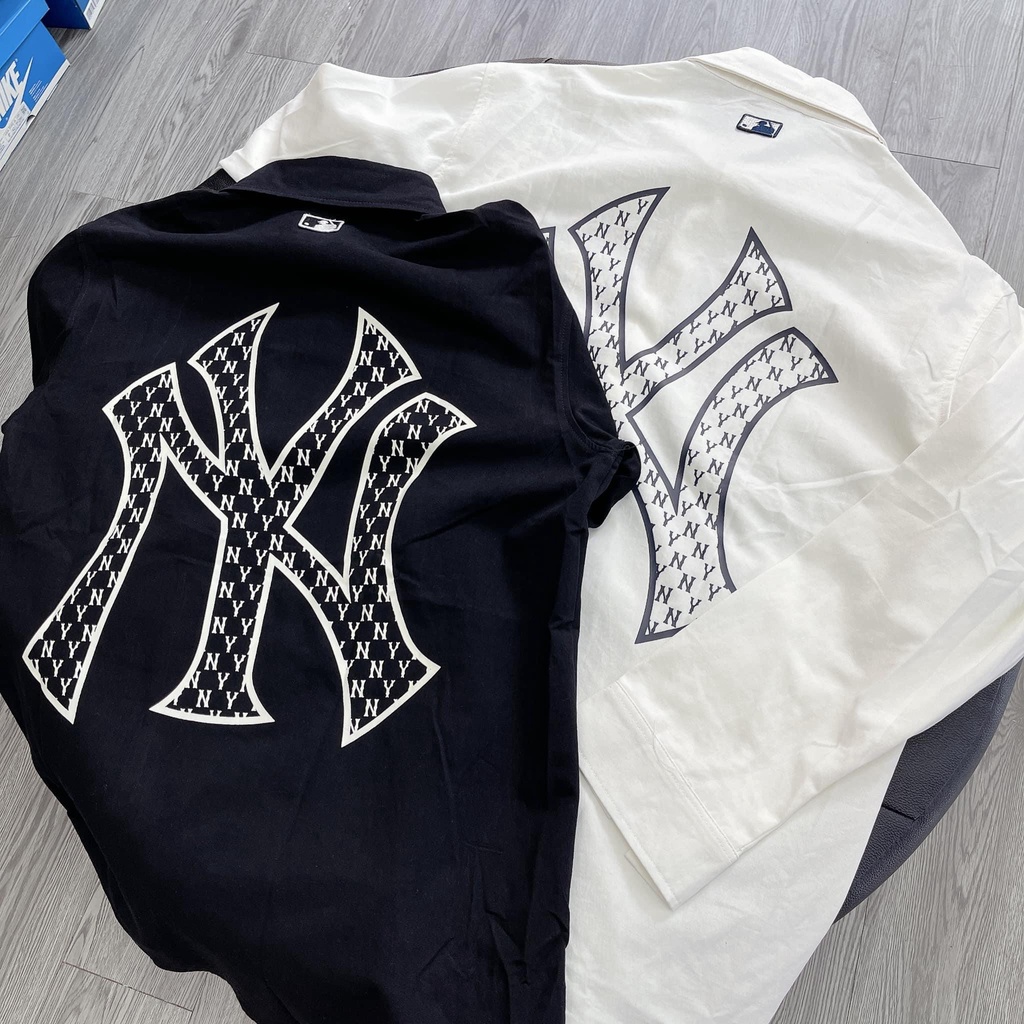 Áo Sơ Mi MLB Classic Monogram Big Logo Shirt NY Yankees