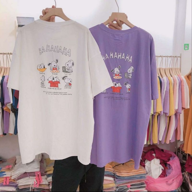 Áo Thun Tay lỡ Unisex Cún Just Makes