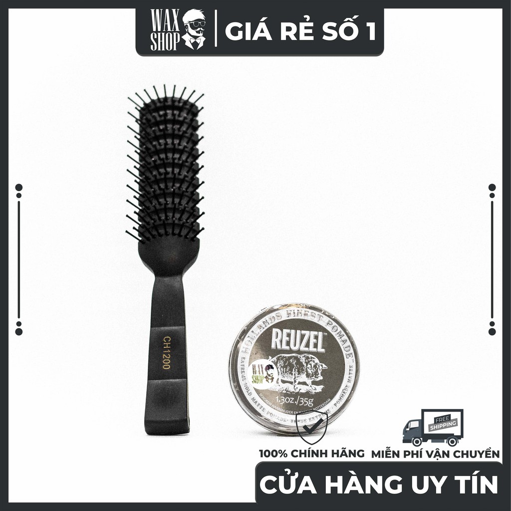 Sáp Vuốt Tóc Reuzel Extreme Hold Matte Pomade 113g⚡[Chính Hãng]⚡Siêu Thơm, Giữ Nếp Tốt, Tặng Kèm Pre-Styling Oil và Lược