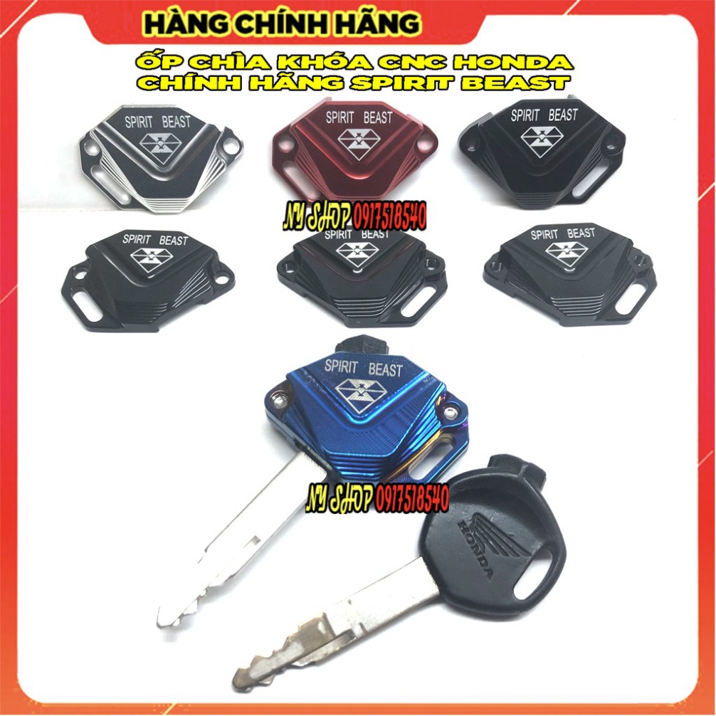 ỐP CHÌA KHÓA CNC CÁC DÒNG HONDA CHÍNH HÃNG SPIRIT BEAST Mẫu L7 Ảnh thật Sp