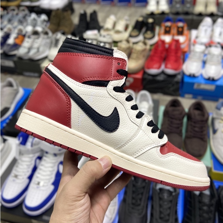 Giày Air Jordan 1 High " Travis Scott x Fragment Red "
