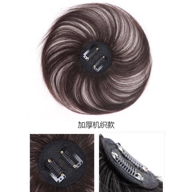 Tóc giả che hói, che bạc đỉnh đầu 15cm