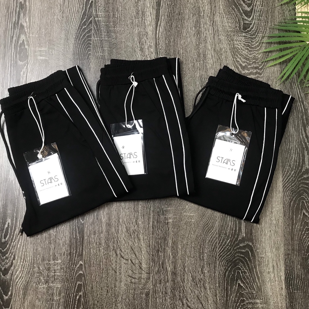 Quần Jogger Nữ Minchi Chất Umi Hàn 2 Sọc Nhí Star Ông Côn Thể Thao Gym Trẻ Trung Năng Động