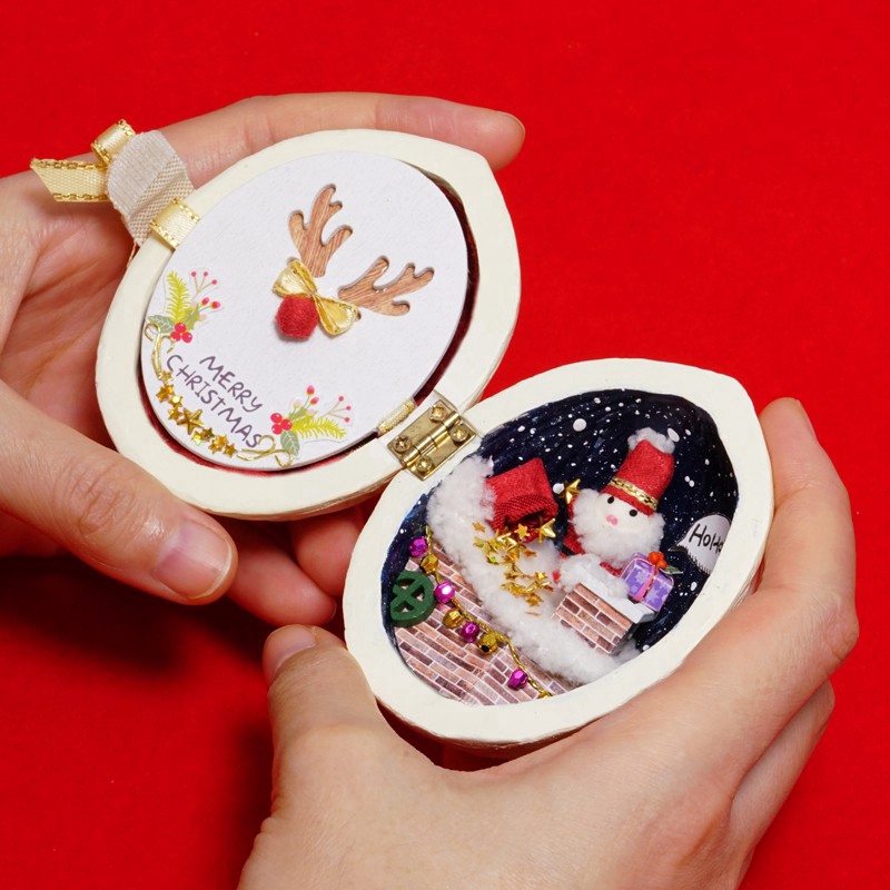 Mô hình nhà gỗ DIY Christmas gift little house