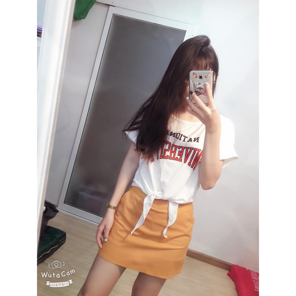 Áo chữ cột nơ eo ( 3sp bất kì giá sỉ )