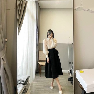 ÁO SƠMI CỔ SEN