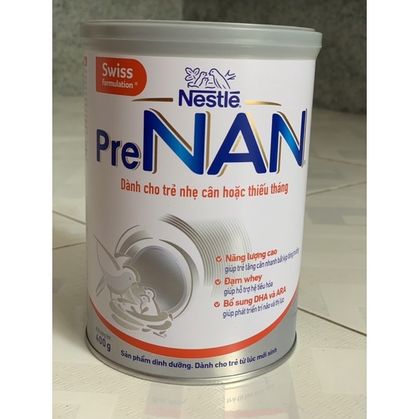 SỮA PRENAN 400g Dành cho trẻ nhẹ cân, non tháng