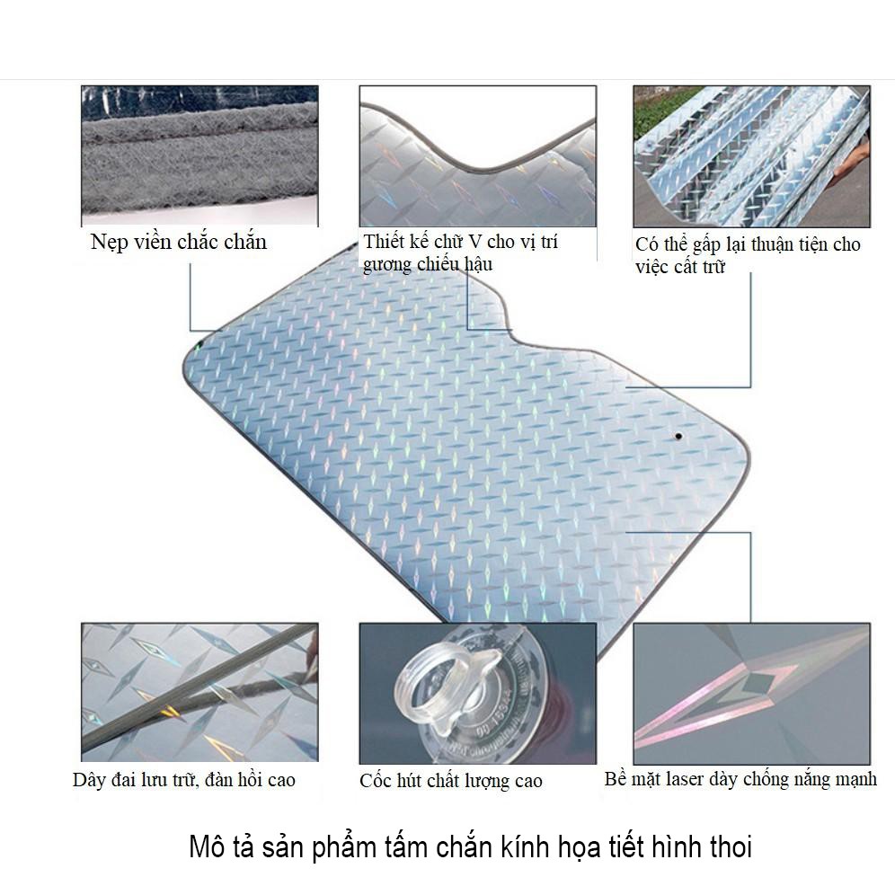 Tấm chắn nắng kính lái xe ô tô, xe hơi chất liệu xốp phủ bạc cho xe 4-5 chỗ | BigBuy360 - bigbuy360.vn