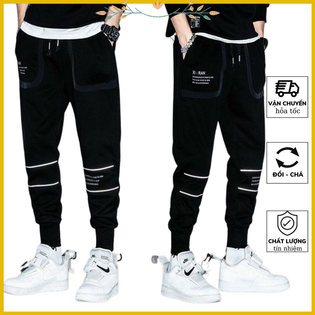 Quần Jogger Kaki Nam Túi Hộp Màu Đen, Quần Kaki Nam Bo Gấu Kiểu Dáng Trẻ Trung NEW 2022 - K2444