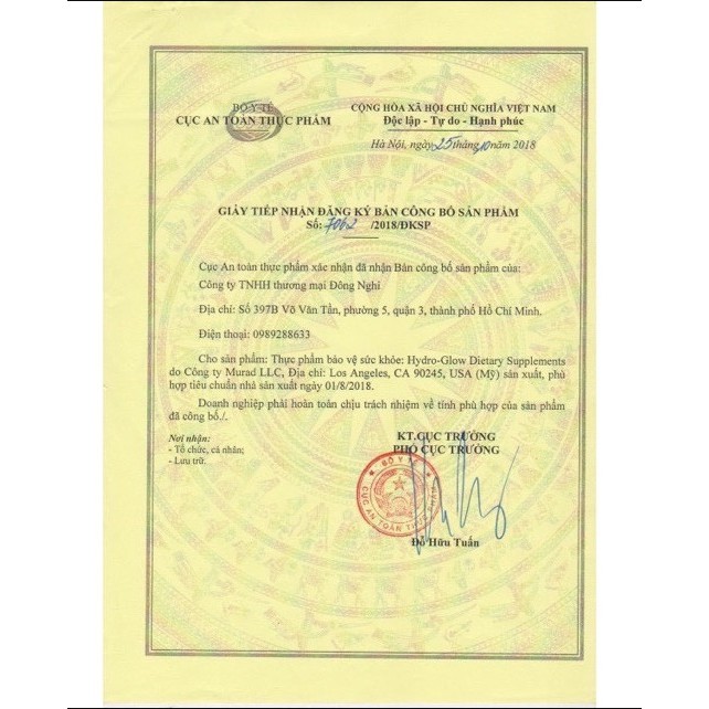 [Murad Chính Hãng] Viên uống ngậm nước tế bào Hydro-Glow Dietary Supplements Murad 60 Viên | BigBuy360 - bigbuy360.vn