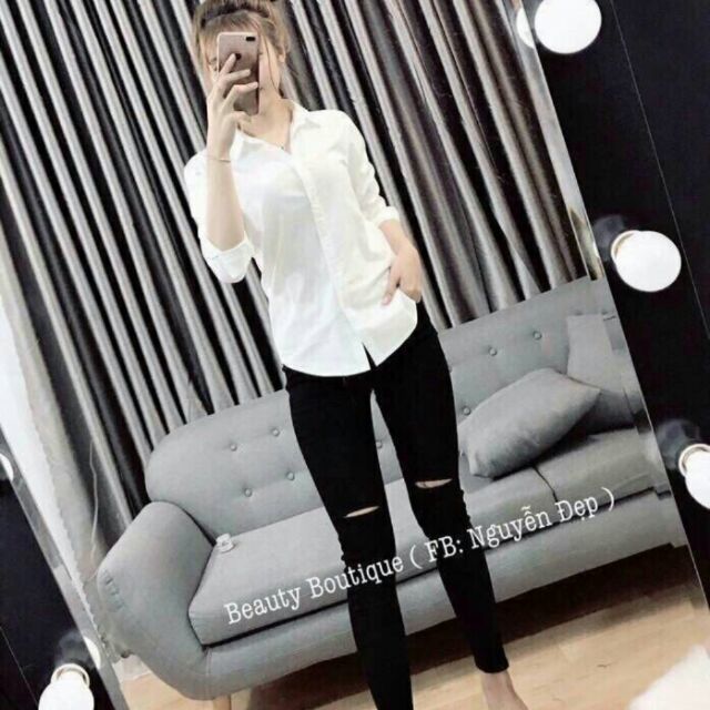 Áo sơ mi chất kate lụa
