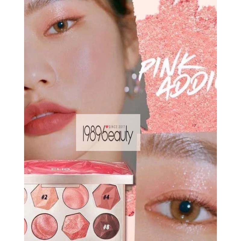 Phấn mắt Clio new 2020 2 tông cam và hồng | BigBuy360 - bigbuy360.vn
