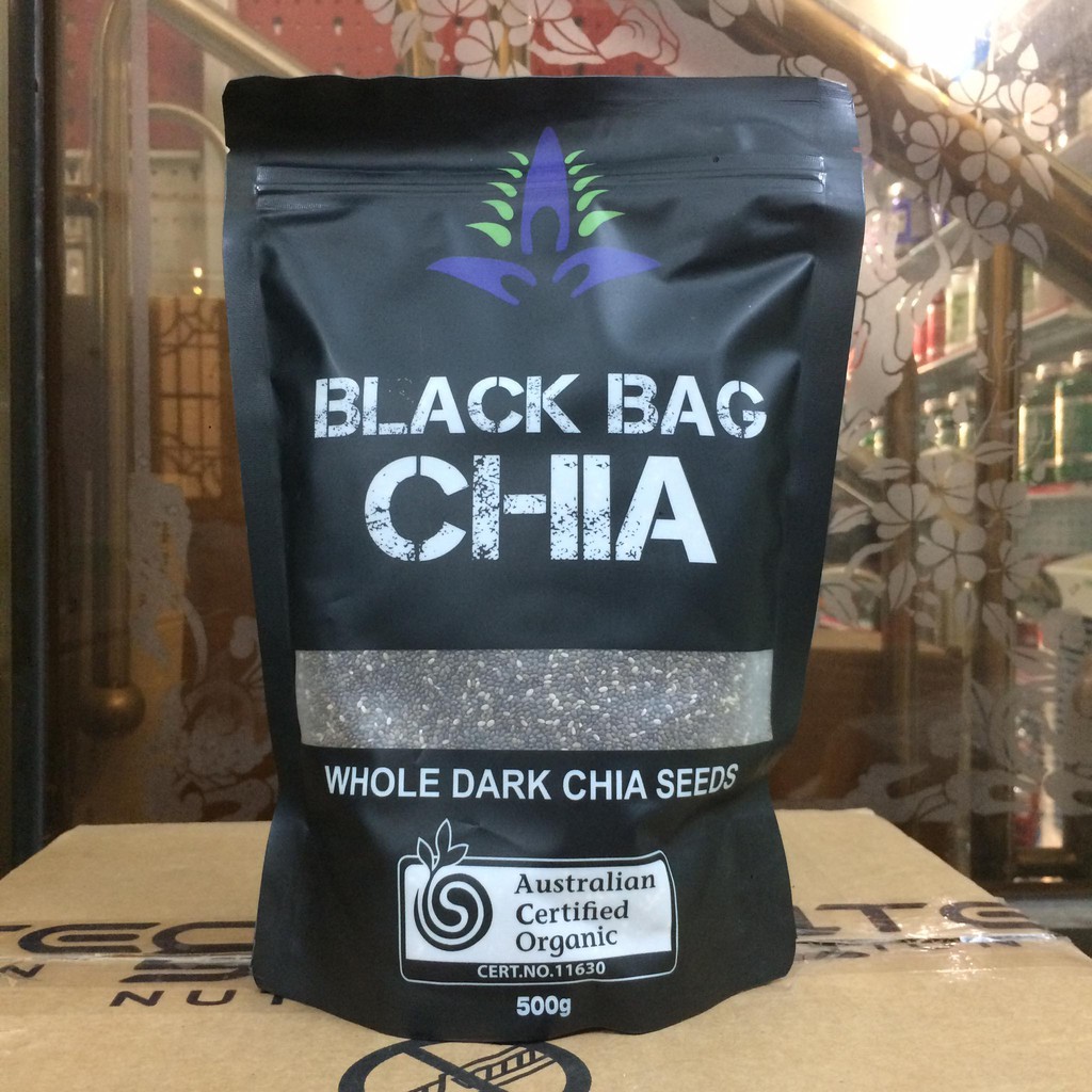 Hạt Chia Úc Black Bag Chia Seeds Organic Túi Đen 500gr - Các loại đậu sấy  khô | VinMart.co