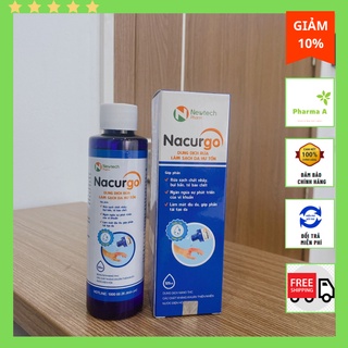Dung dịch rửa, làm sạch da hư tổn Nacurgo