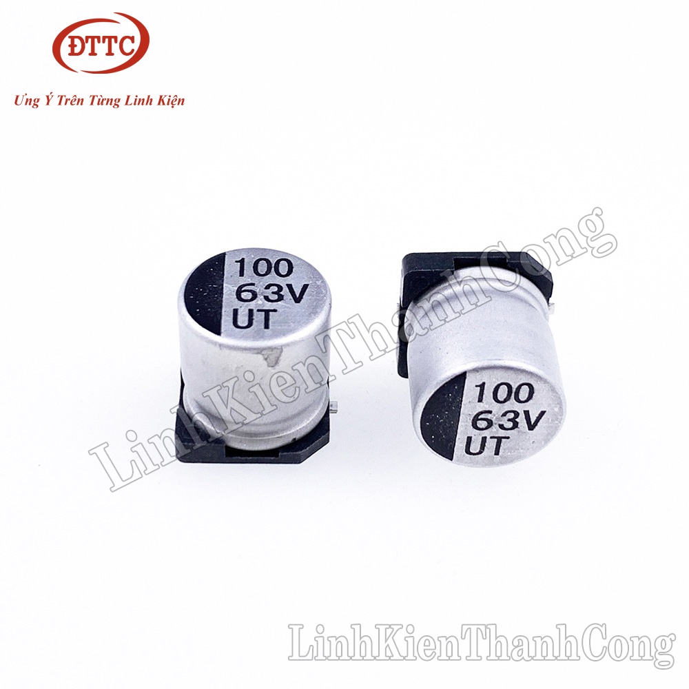 Tụ Nhôm 100uF 63V 10x10.2mm