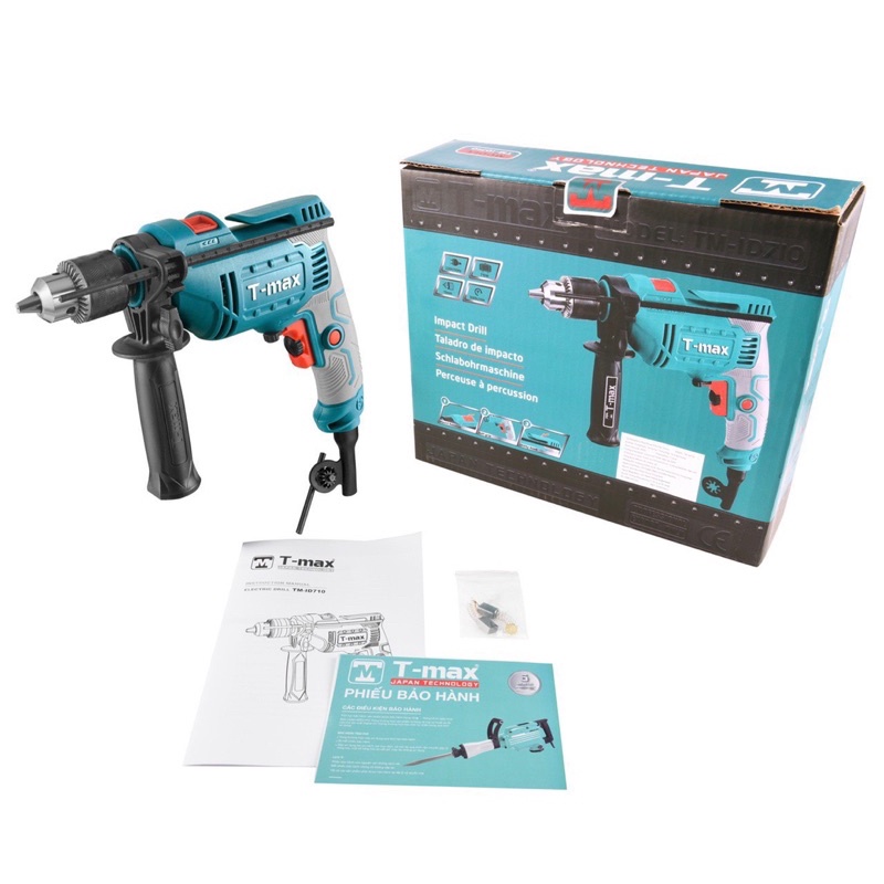 Máy khoan cầm tay TMAX TM-ID550A mạnh mẽ với công suất 710W