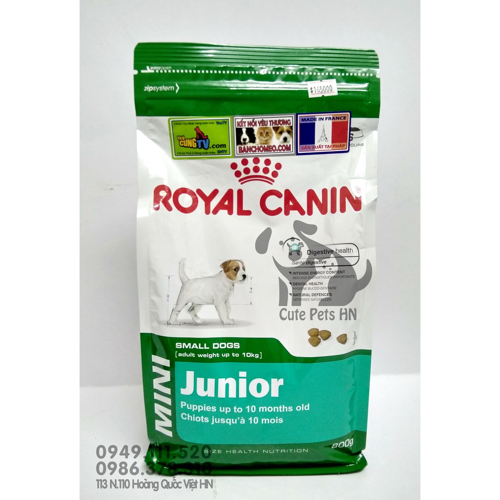 Thức ăn cho chó con Royal Canin Mini Junior - CutePets Phụ kiện chó mèo Pet shop Hà Nội