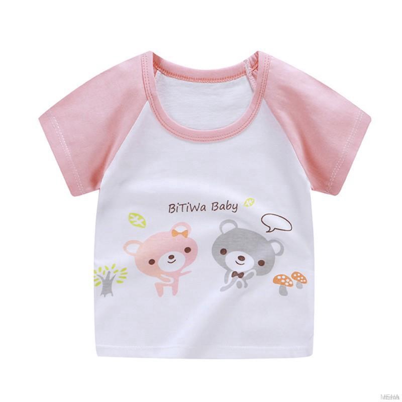 Áo thun Âu Mỹ làm từ cotton in hình vui nhộn dễ thương dành cho bé trai
