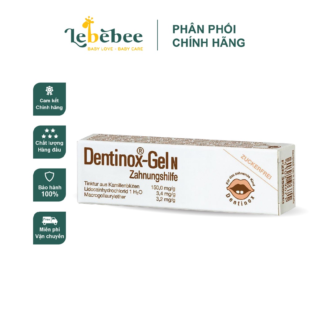 Gel bôi lợi Dentinox Gel N 10gr - Đức