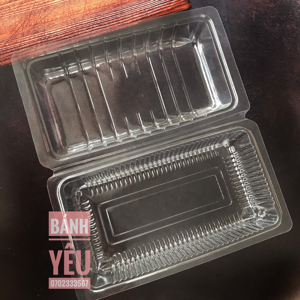 Hộp đựng bánh mì, bánh su, bông lan trứng muối, rau câu tự chọn-Bộ 10 hộp