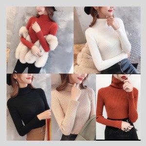 Áo len kín cổ thời trang nữ ấm ấp mềm mịn, kiểu dáng basic, co giãn tốt , chất liệu đẹp phong cách basic đơn giản