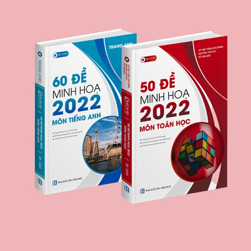 Sách - Combo 60 Đề Minh Hoạ 2022 Môn Tiếng Anh + Môn Toán Học