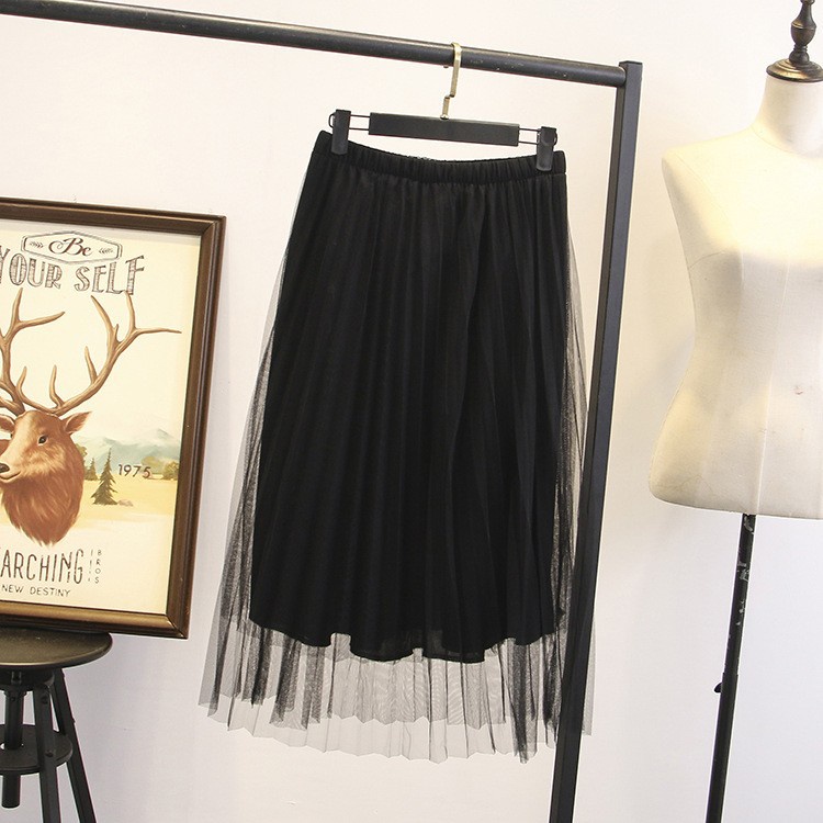 CV03568 - Chân váy ren xòe nữ hè cho người mập hàng nhập