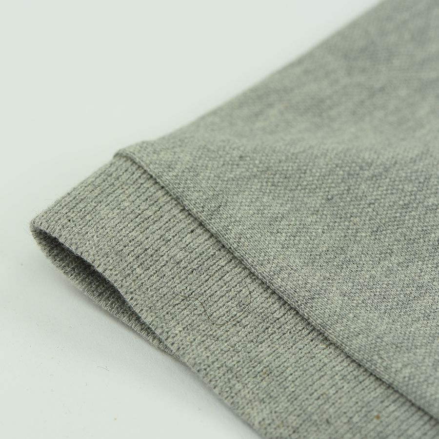 Áo polo nam cao cấp PERFECTMEN vải cá sấu 100% cotton màu xám co giãn 4 chiều thoáng mát xuất xịn sang trọng lịch lãm