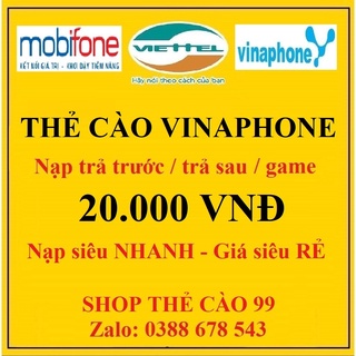 Thẻ Cào Vinaphone 20K