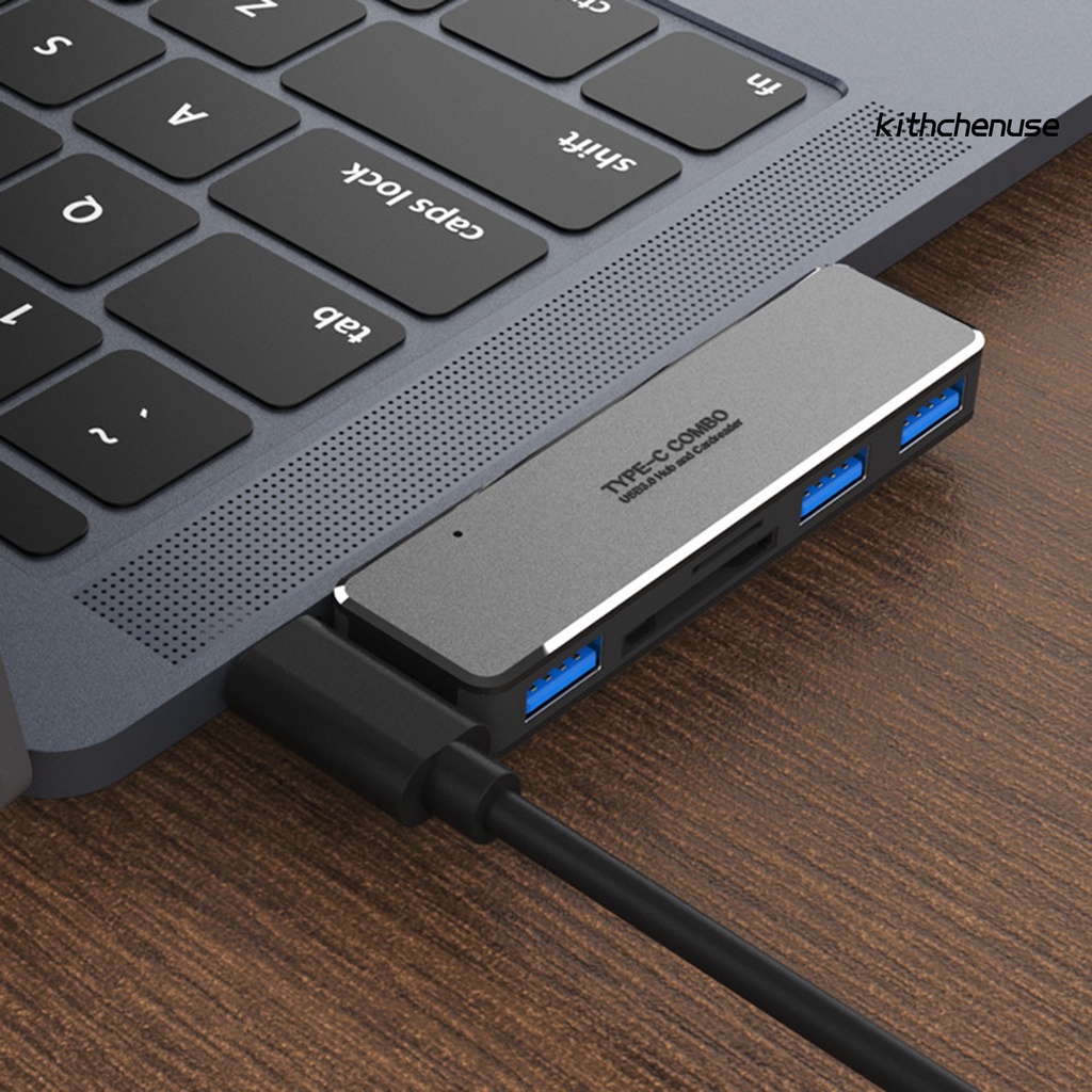 Bộ Hub Chia Cổng Type C Sang USB 3.0 5 Trong 1 Đa Năng Tiện Dụng Chất Lượng Cao