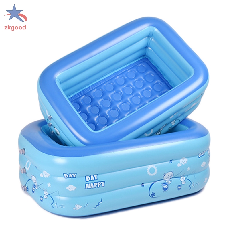 PVC Rectangular Inflatable Baby Swimming Pool Home Courtyard Garden Kid Swimming Pool