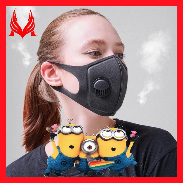 Khẩu trang đẹp có van thở thông thoáng lọc khuẩn bụi bẩn tái sử dụng | BigBuy360 - bigbuy360.vn