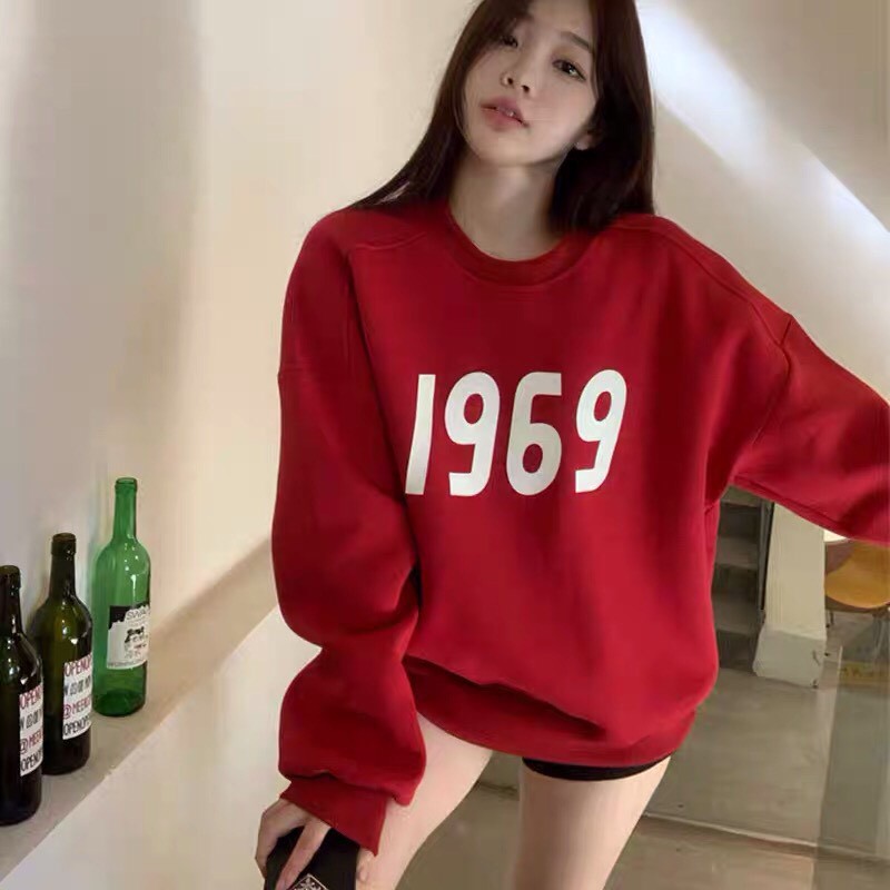 Áo Sweater Nỉ Nữ In Hình 1969 free size <65 kg | BigBuy360 - bigbuy360.vn