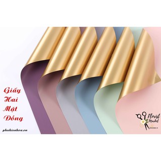 GIẤY GÓI HOA - GIẤY HAI MẶT ĐỒNG