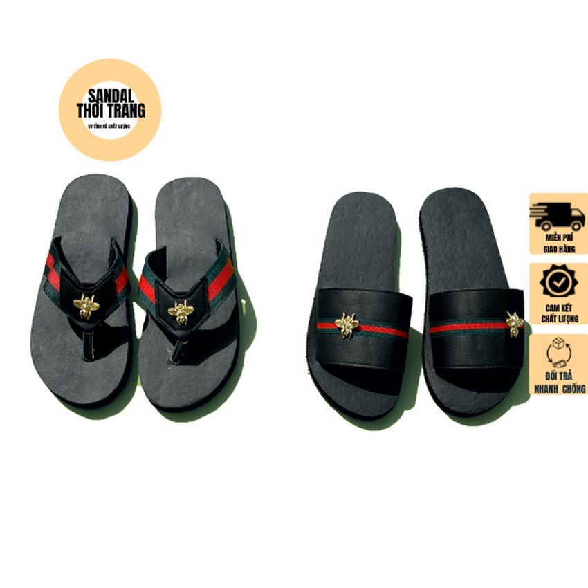 Dép cặp nam nữ, SANDALTHOITRANG quai ngang và kẹp,  full size 30-44