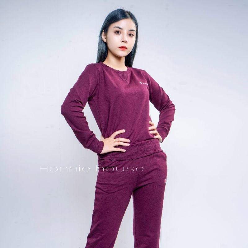 Bộ Nỉ Nữ Da Cá / Bộ Quần Ống Suông Trung Niên