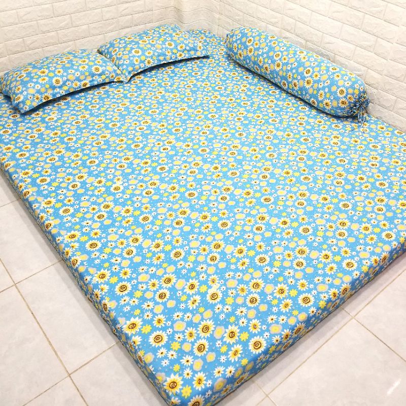 BỘ DRAP THUN LẠNH HOA NHÍ 4 MÓN .