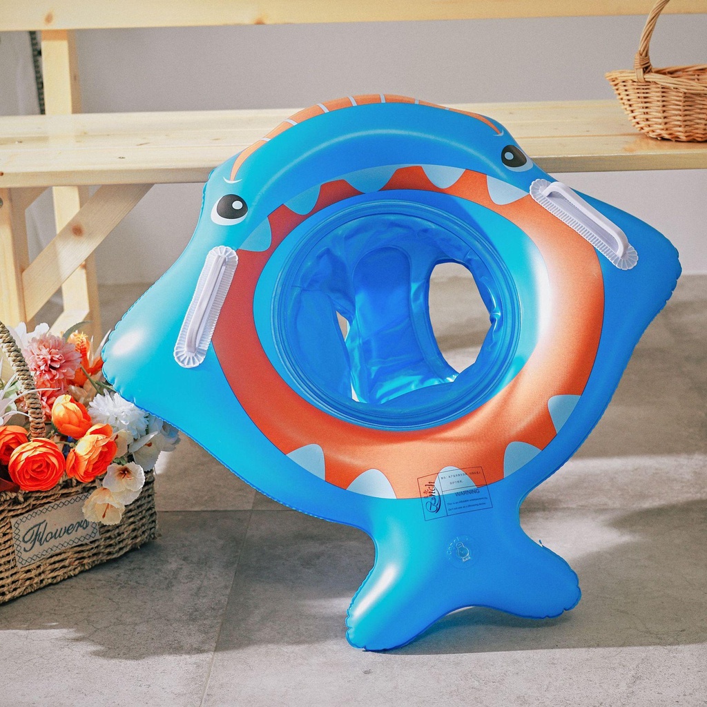 Phao bơi trẻ em |Phao bơi xỏ chân cho bé hình cá mập babyshark ngộ nghĩnh