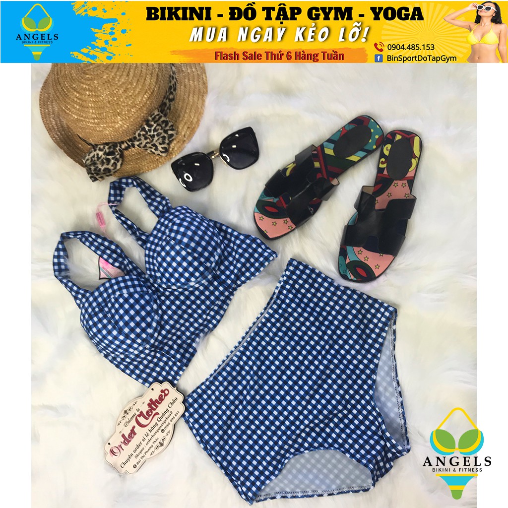 Bikini,Bộ Đồ Bơi 2 Mảnh Caro, Hàng Nhập,,BHN007 | BigBuy360 - bigbuy360.vn