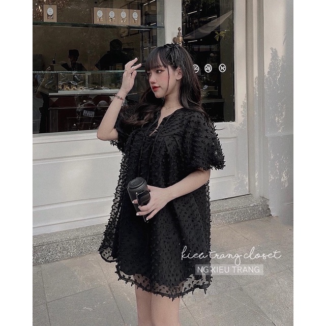 [CANDY TOP] ÁO VÁY BABYDOLL BÔNG NỔI