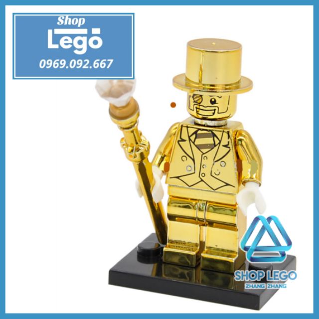 Xếp hình Mr Gold Ngài vàng siêu ảo thuật gia huyền bí Lego Minifigures Pogo PG999