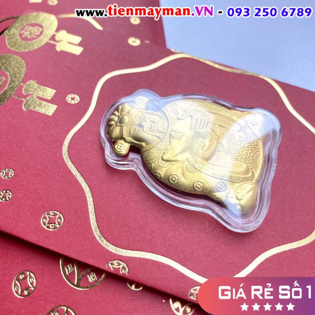 Lì Xì Thần Tài - Bao Lì Xì Tết Nguyên Đán Ngày Vía Thần Tài Mạ Vàng - Sung Túc Cả Năm Tiền Bạc Đầy Túi